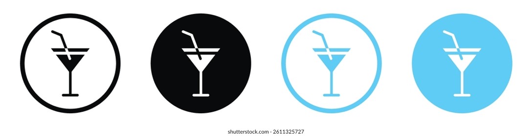 Citrus Glass icon collection. vector illustration set