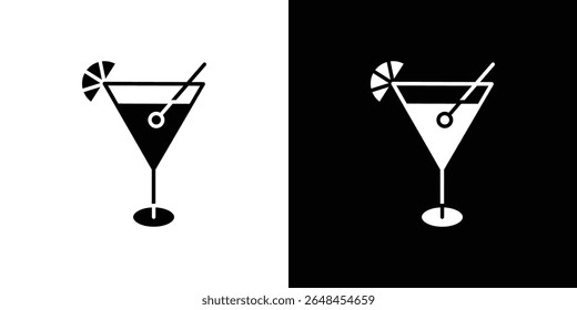 Citrus Glass icon symbol collection. Flat vector stock illustration.