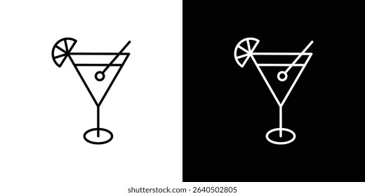 Citrus Glass icon symbol concept for graphic design, Website, UI. EPS