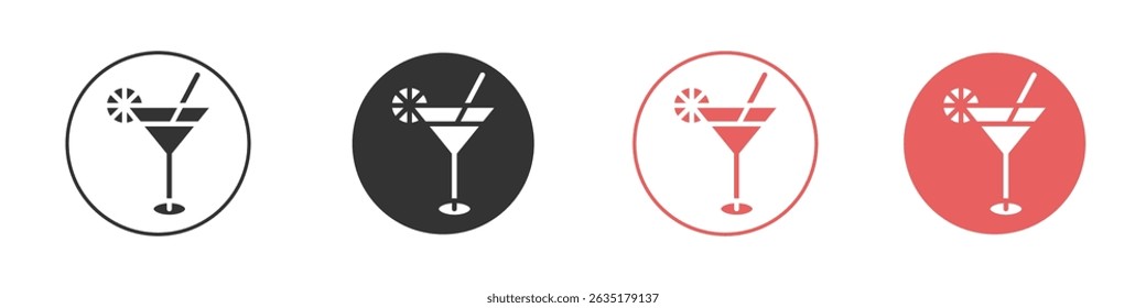 Citrus Glass icon vector design template simple and clean style