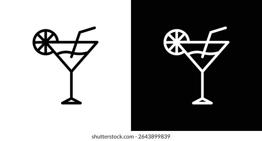 Citrus Glass icon vector simple element illustration editable