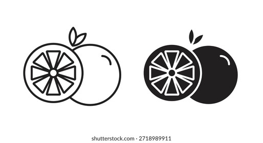 Ícone Citrus para aplicativo móvel, projetos editáveis