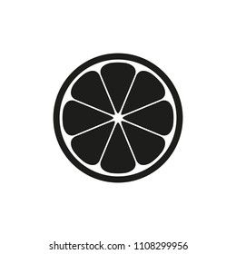 Citrus icon. Simple vector illustration.