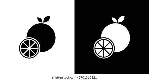 Ícone Citrus. Ilustração vetorial. Design plano.