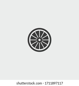 citrus icon. citrus vector on gray background