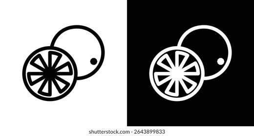 Citrus icon vector simple element illustration editable