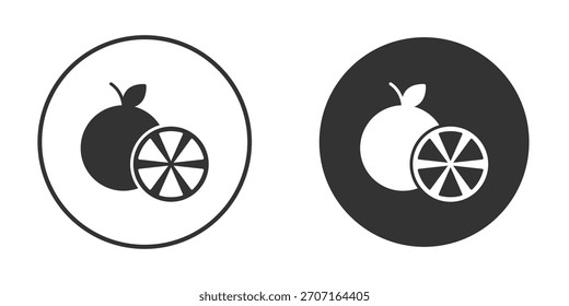 Citrus icon for website design, logo for web and apps.