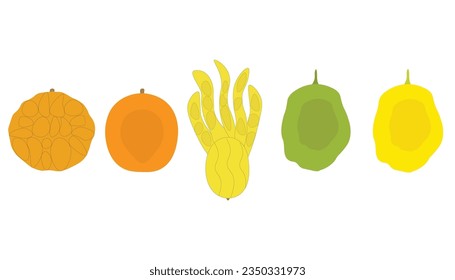 citrus isolated on white background