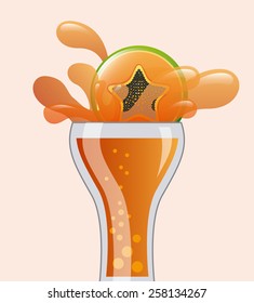 citrus juice design, vector illustration eps10 graphic 