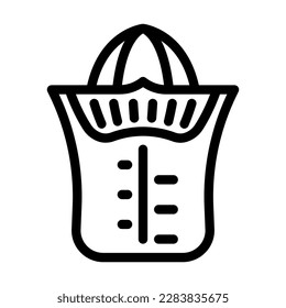 citrus juicer kitchen cookware line icon vector. citrus juicer kitchen cookware sign. isolated contour symbol black illustration