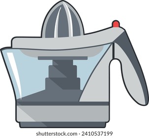 Citrus Juicer Machine Icon in flat style. Vector Illustration