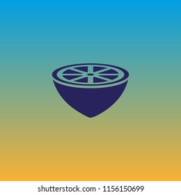 citrus lemon, icon