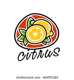 citrus lemon logotype