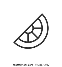 Citrus line icon, sign or symbol. Premium pictogram in trendy outline style. Citrus pixel perfect vector icon isolated on a white background. 