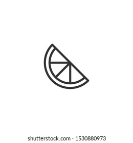 Citrus line icon in simple design on a white background