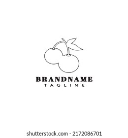 citrus logo cartoon icon design template black modern isolated creative illustration