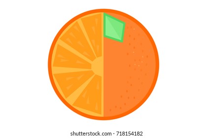 Citrus for logo in minimalistic style.