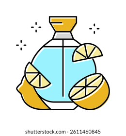citrus notes perfume color icon vector. citrus notes perfume sign. isolated symbol illustration