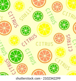 Citrus on a beige  background