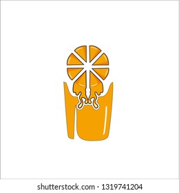 citrus orange logo, logo of fresh juice, modern fresh orange logo vector illustration, Fresh Orange Slice Logo Designs  - Vector