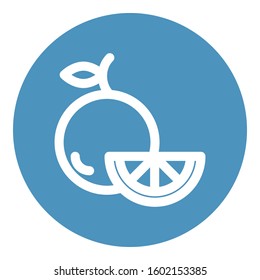 
Citrus Outline bold Vector Icon which can be easily modified or Edited
