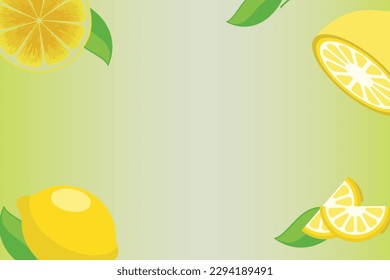 Citrus pattern, slices of lemon. Fresh organic tropical fruit background. Vegetarian design full of vitamins, creative summer refreshing concept