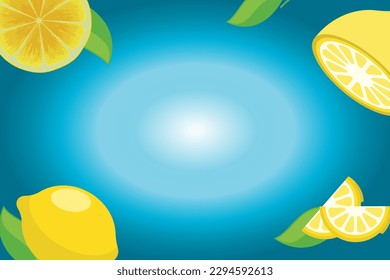 Patrón cítrico, rodajas de limón. Fondo de frutas tropicales orgánicas frescas. Diseño vegetariano lleno de vitaminas, concepto creativo de refresco veraniego
