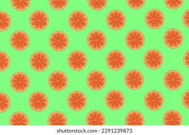 Citrus pattern, slices of orange. Fresh organic tropical fruit background. Vegetarian design full of vitamins, creative summer refreshing concept