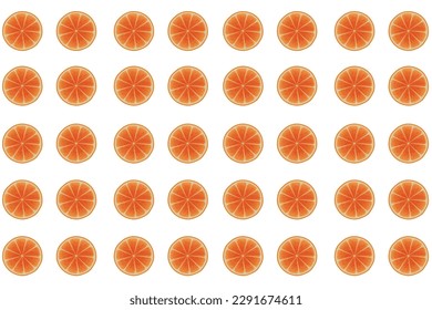 Citrus pattern, slices of orange. Fresh organic tropical fruit background. Vegetarian design full of vitamins, creative summer refreshing concept