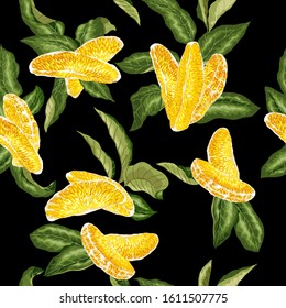Citrus Seamless Vector Pattern Illustration