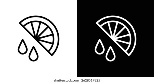 Citrus slice icon vector for web, computer and mobile apps