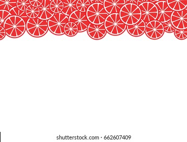 Citrus slice on white background.illustration vector.