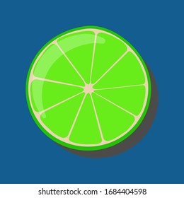 Citrus slices with harsh shadows