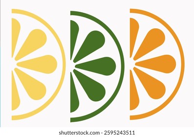 Citrus slices of lemon, lime and orange are  seen in a graphic image 
