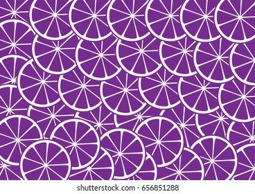 Citrus texture background with slices of orange, lime,lemon. Vector Illustration.