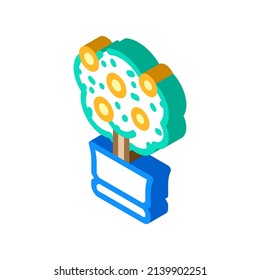 citrus tree isometric icon vector. citrus tree sign. isolated symbol illustration