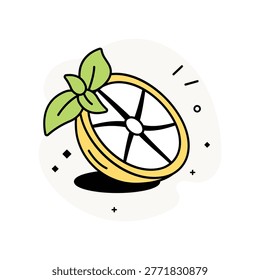 Citrus Zest Vector Fill outline Icons Eps 10 File