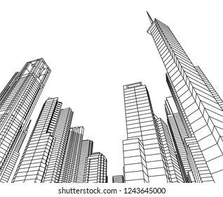 city 3d illustration
