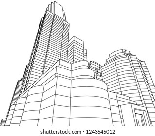 city 3d illustration