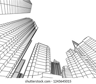 city 3d illustration