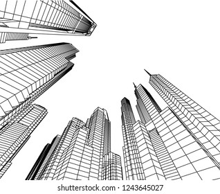 city 3d illustration