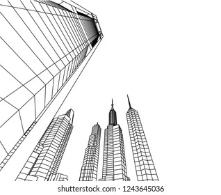 city 3d illustration