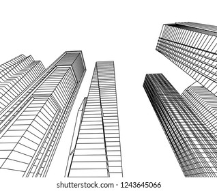 city 3d illustration