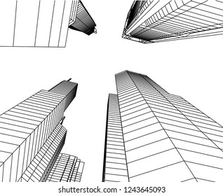 city 3d illustration
