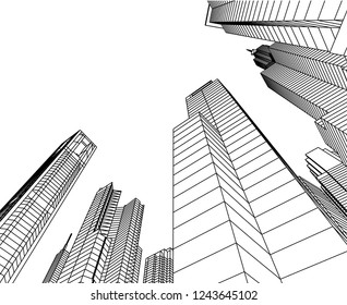 city 3d illustration