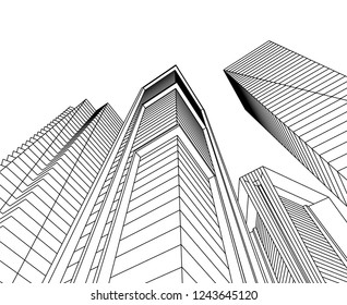 city 3d illustration