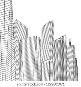 city 3d illustration