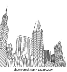 city 3d illustration