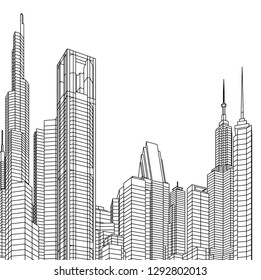 city 3d illustration