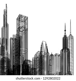 city 3d illustration